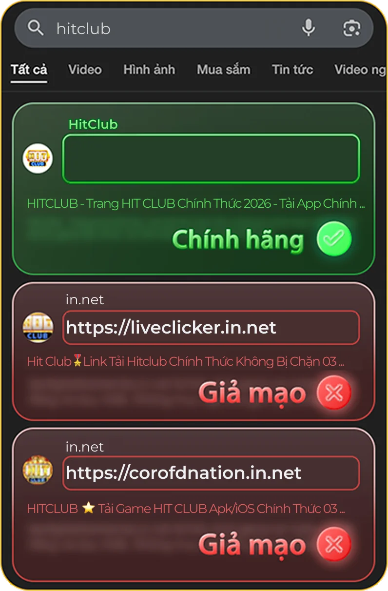 Phân biệt Hitclub thật giả dễ dàng